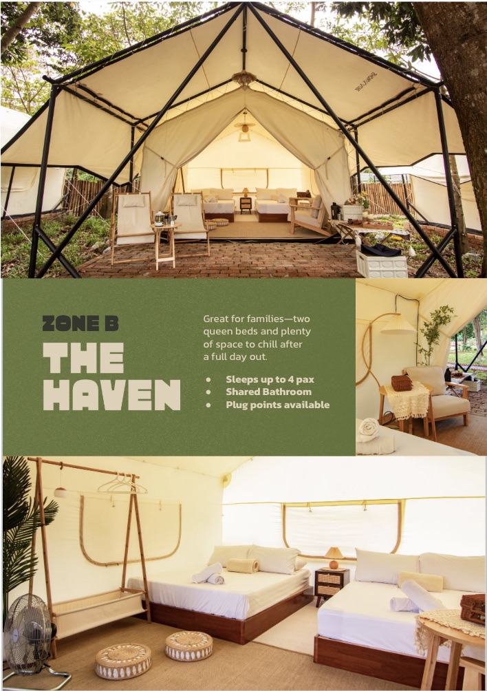 Family glamping at Suka Camping Karak