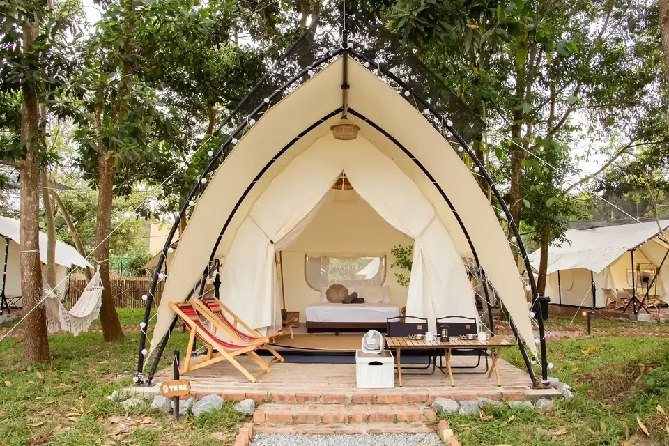 The Nest glamping tent for couples at Suka Camping, Bentong